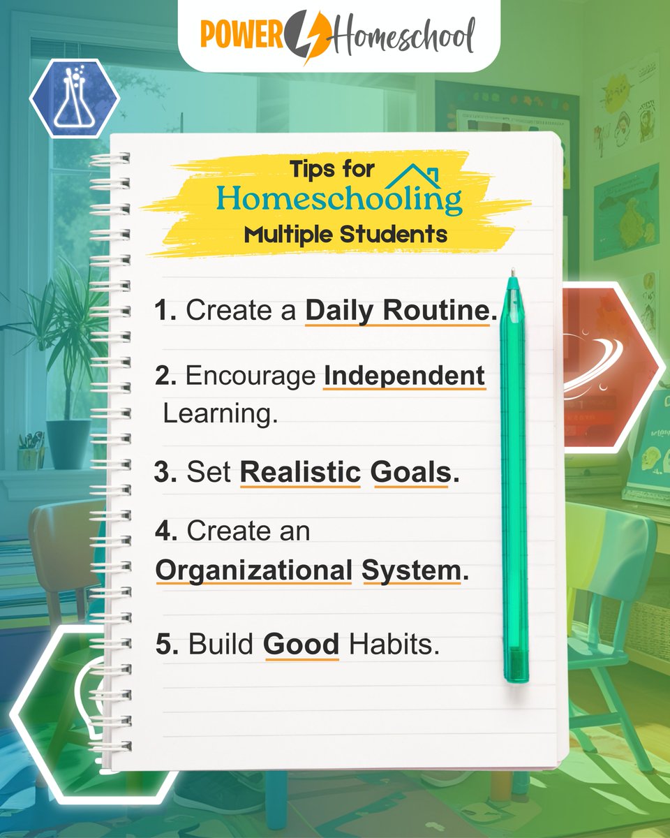 Managing multiple grade levels and learning styles takes intentional planning—we get it! These simple tips can help bring structure and calm to your homeschool day. From setting routines to building healthy learning habits, #PowerHomeschool is here to support you every step of
