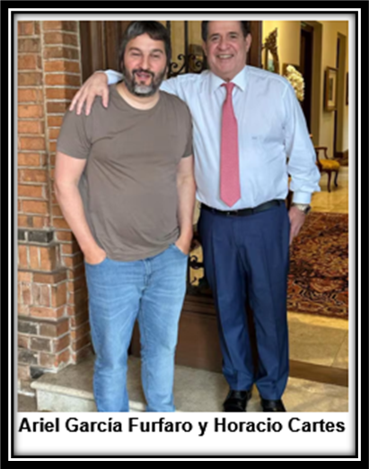 𝗘𝗟 𝗚𝗢𝗕𝗜𝗘𝗥𝗡𝗢 𝗗𝗘 𝗬 𝗣𝗔𝗥𝗔 𝗘𝗟 𝗡𝗔𝗥𝗖𝗢𝗧𝗥Á𝗙𝗜𝗖𝗢

♦𝗔𝗿𝗶𝗲𝗹 𝗚𝗮𝗿𝗰í𝗮 𝗙𝘂𝗿𝗳𝗮𝗿𝗼, quien posa en la foto con Cartes estuvo preso en Santa Fe, Argentina, por intento de homicidio....estuvo vinculado al 𝗹𝗮𝗯𝗼𝗿𝗮𝘁𝗼𝗿𝗶𝗼 𝗔𝗽𝗼𝗹𝗼 de Rosario, que