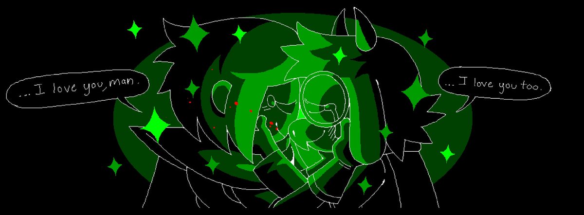 Honkadoi's tweet photo. Now that the comic is out, behold:

"The gayest thing I've ever drawn" https://t.co/YFJ2t3DHfd
