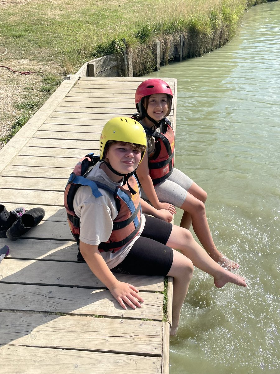Making waves and memories during raft building 🚣🏽‍♂️☀️🌈