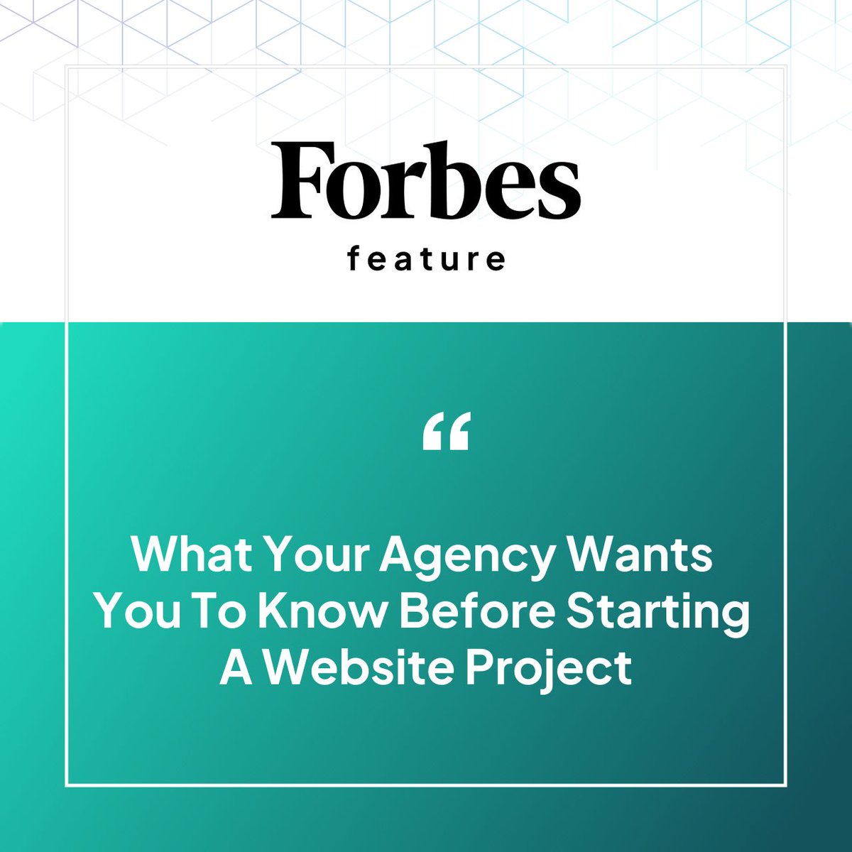 paperstreet's tweet image. What do creative agencies wish clients knew before starting a #websiteproject? 🤔
Our founder spills the tea in his latest @Forbes feature—sharing three essential truths every successful project needs.
Want the whole brew? Dive into the article 🫖 bit.ly/4nK6Ed1