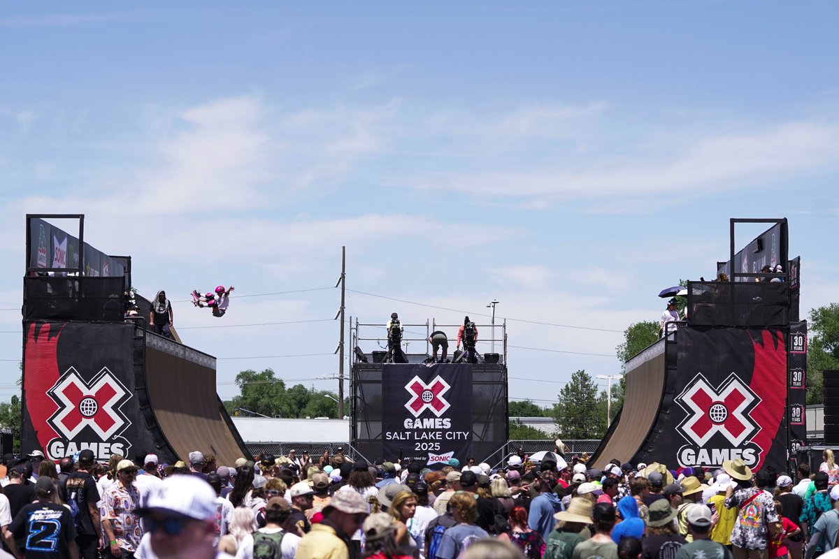 SLCUT2034's tweet image. History made! 🎉
The @XGames landed in Salt Lake City for the first time this weekend with a sold-out crowd, athletes from 15 countries and endless action sports. 🏔️💪
#SLCUT2034