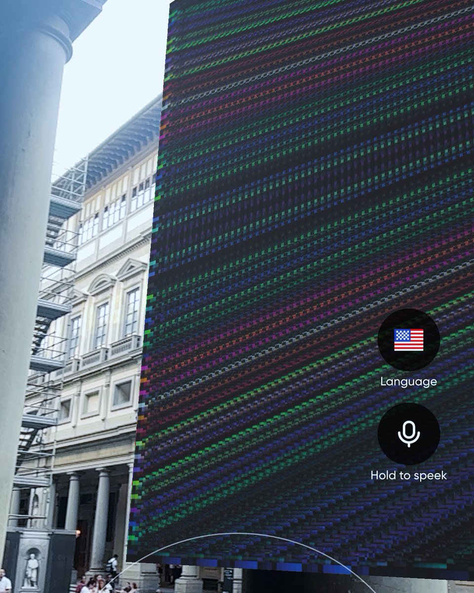 rv48artworks's tweet image. 🔅beam - AR art piece from the #rv48ramaexhibition installed in the @Spheroid_io metaverse on @AR_te_Spaces spaces in #piazzaledegliuffizi .
I chose to leave the main piece in this square for the collective significance of a light beam, to artists, to leaders and scholars who…