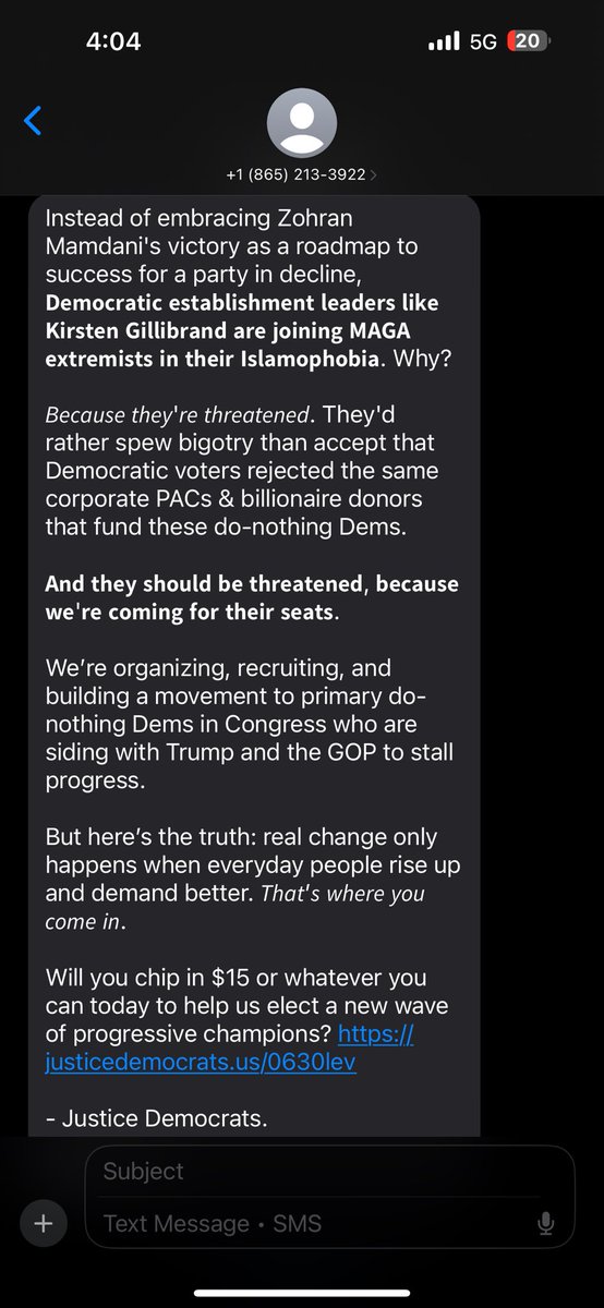 Democrats like Gillebrand who went all in on intersectional leftist ideology can never go left enough… The “justice democrats” are coming fo her.  But of course.
