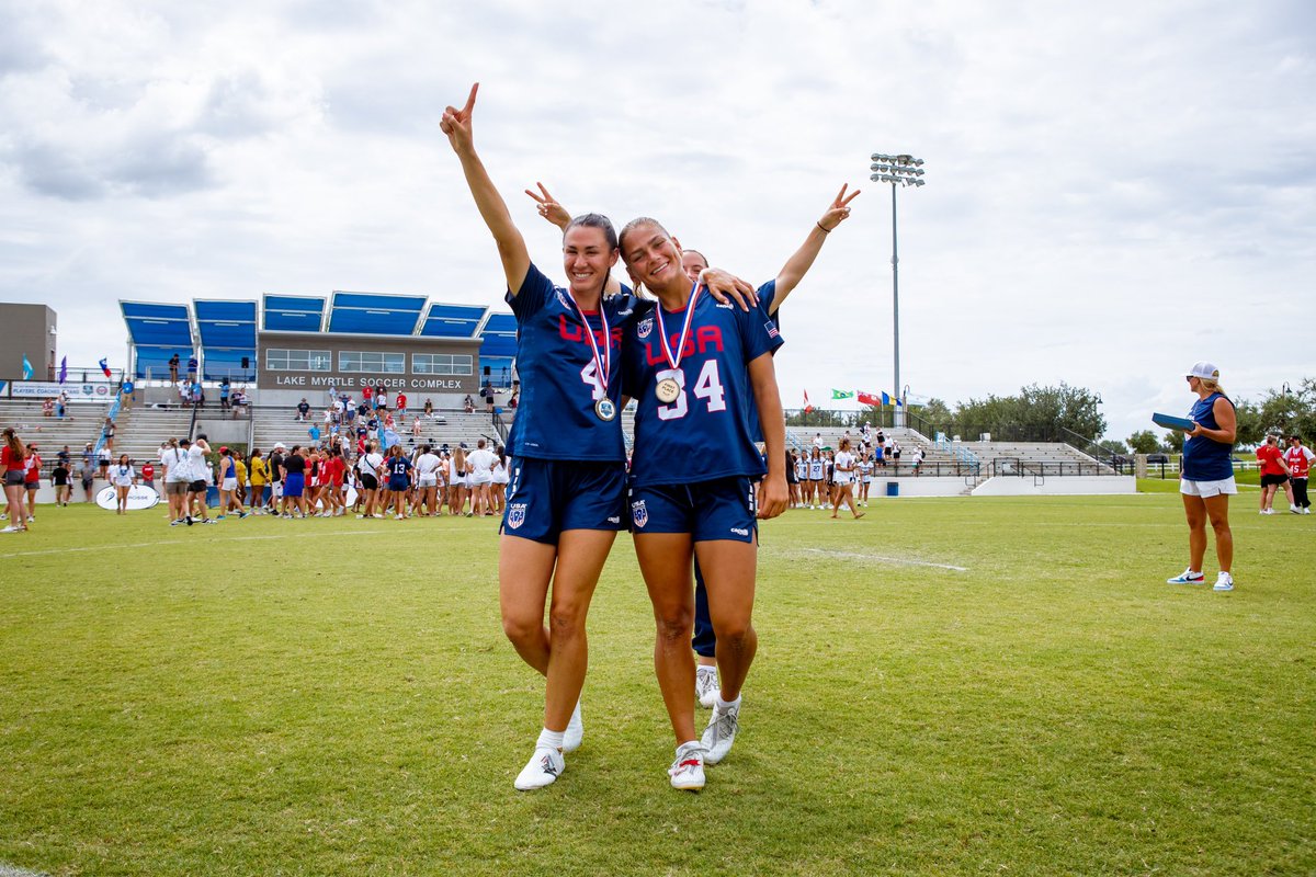 USALWNT's tweet image. Aaaaah, we missed this feeling. You know, the one where we win gold. 🥇
Closing this journey with a victory in the PALA championship game. An amazing week with an amazing group of people.