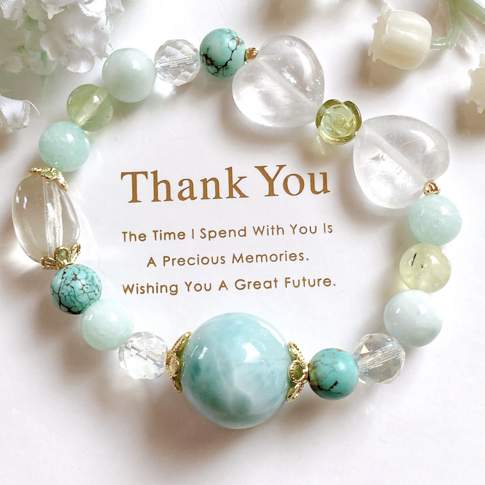 ❤ラリマー❤多宝ブレスレット❤可愛くてキュンキュン❤ご縁の方へ❤どうぞ❤ ✧₊⁎mint˚✧₊⁎I♡愛stone on X: 