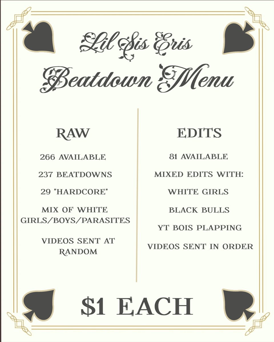 Place your order now cucky~
youpay.me/LilSisEris
cash.app/$ErisssBB
Buy lots and lots of videos until you have every last one of them~

#BNWO #OBLM #WLDM #KAW #WBBD #Whiteboibeatdown #ExtremeBNWO