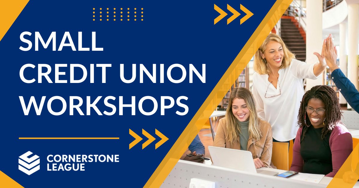 If you’re juggling a million roles and could use some practical tips, fresh ideas, and a chance to connect with peers, check out our Small CU Workshops.  

Dates start July 22: cornerstoneleague.coop/development/up…

#LittleRock #OKC #MissionKS #CreditUnions #SmallCU