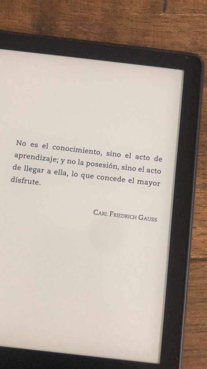 No es el conocimiento