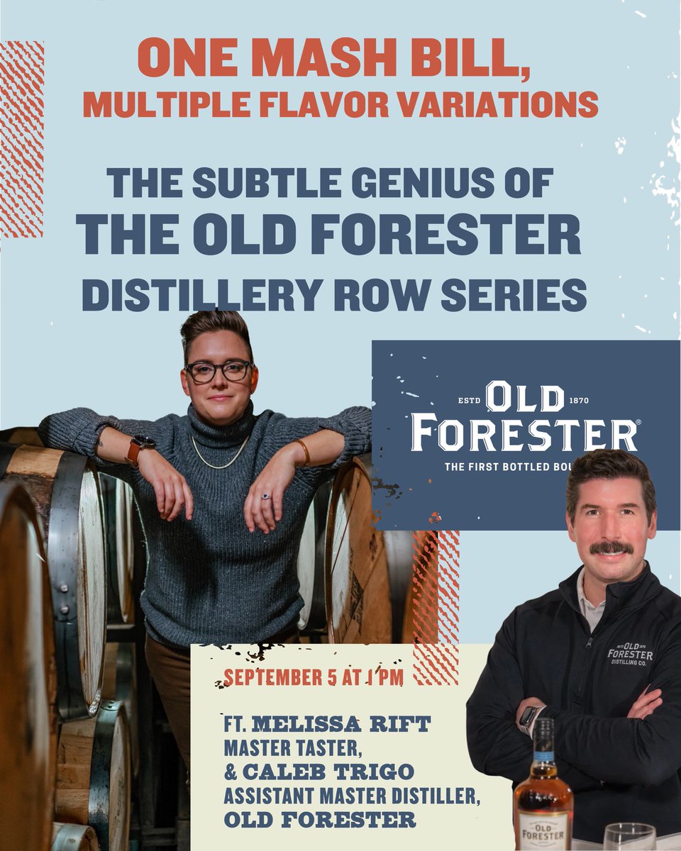 KY Bourbon Festival (@kybourbonfest) on Twitter photo đĽ One Mash Bill, Multiple Flavor Variations: The Subtle Genius of the <a href="/oldforester/">Old Forester</a> Distillery Row Series
Friday, September 5 ⢠1:00â1:45 PM ⢠Premium Event Tent
đ¨ Updated Lineup & Topic! Weâre excited to share that this premium event has a fresh twistâwith new speakers and đĽ One Mash Bill, Multiple Flavor Variations: The Subtle Genius of the <a href="/oldforester/">Old Forester</a> Distillery Row Series
Friday, September 5 ⢠1:00â1:45 PM ⢠Premium Event Tent
đ¨ Updated Lineup & Topic! Weâre excited to share that this premium event has a fresh twistâwith new speakers and