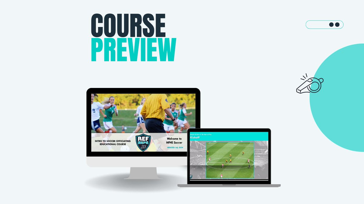 RefReps's tweet image. Summer’s heating up, and so is soccer ⚽️ Ready to take the field with confidence? The RefReps soccer course teaches you everything from fouls to game flow. Step into the match—start your officiating journey today! Link in bio.
#EdTech #Curriculum #Rules #Ump #Officiating…