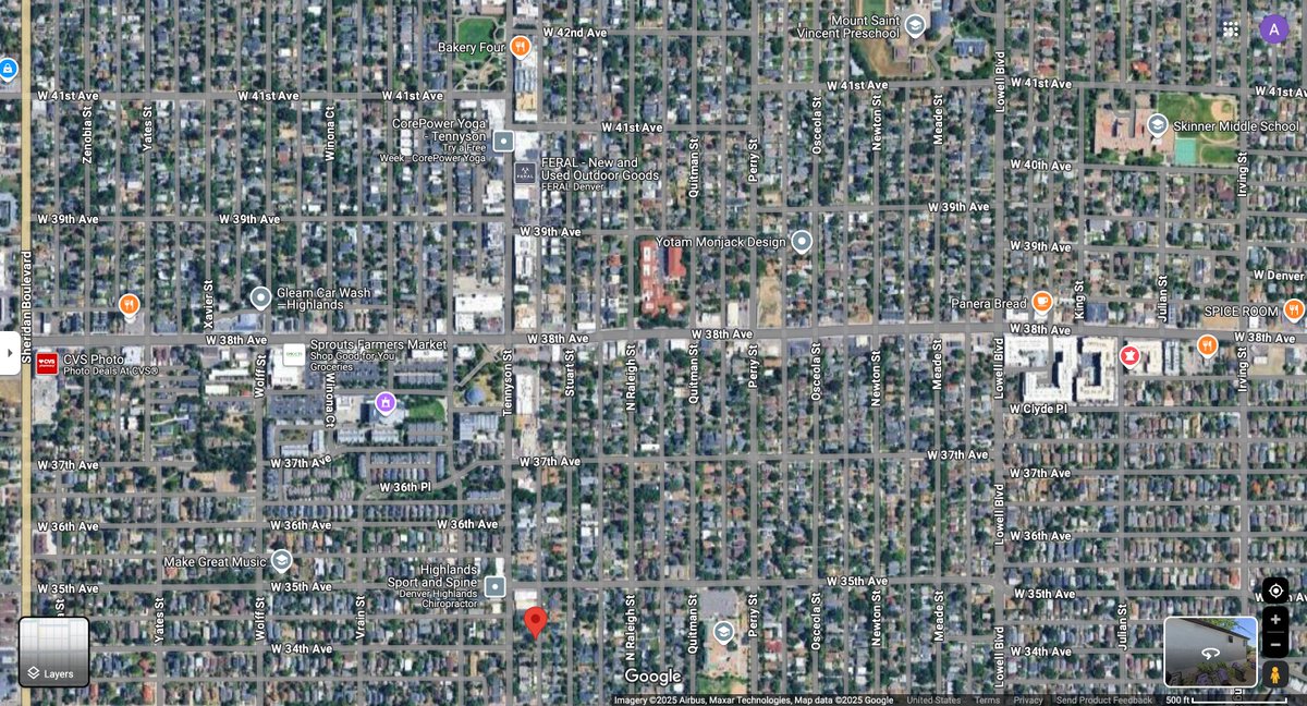 BuildUpDenver's tweet image. Tennyson St, 34th Ave, #Denver 80212
#ADUconversion from garage w/ 2nd story clubhouse in one of Denver&apos;s prime urban neighborhoods. 
A cottage court, which meant naming one of the four existing attached units as the &quot;primary&quot; structure to which the new ADU would be &quot;accessory.&quot;