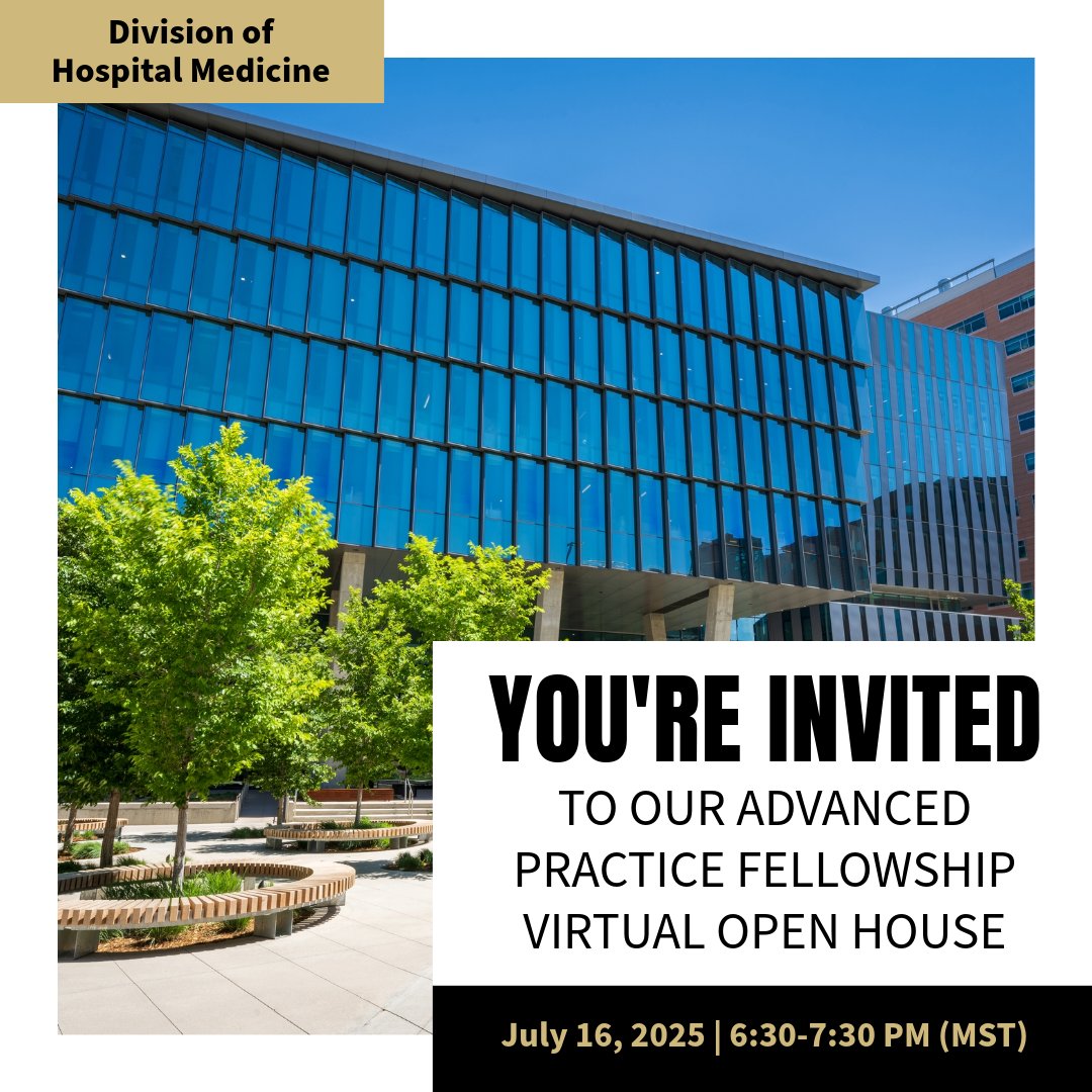 CUDivHospMed's tweet image. Curious about our Advanced Practice Fellowship in #HospitalMedicine? Get your questions answered and meet the faces behind the program at our Virtual Open House on July 16th!
Save your spot 👉 bit.ly/3ZFKBJP