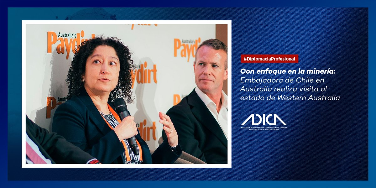 La Embajadora de Chile en Australia, Beatriz de la Fuente, realizó su primera visita oficial al estado de Western Australia, donde desarrolló una agenda enfocada en fortalecer los vínculos entre ambos países, especialmente en el ámbito minero.