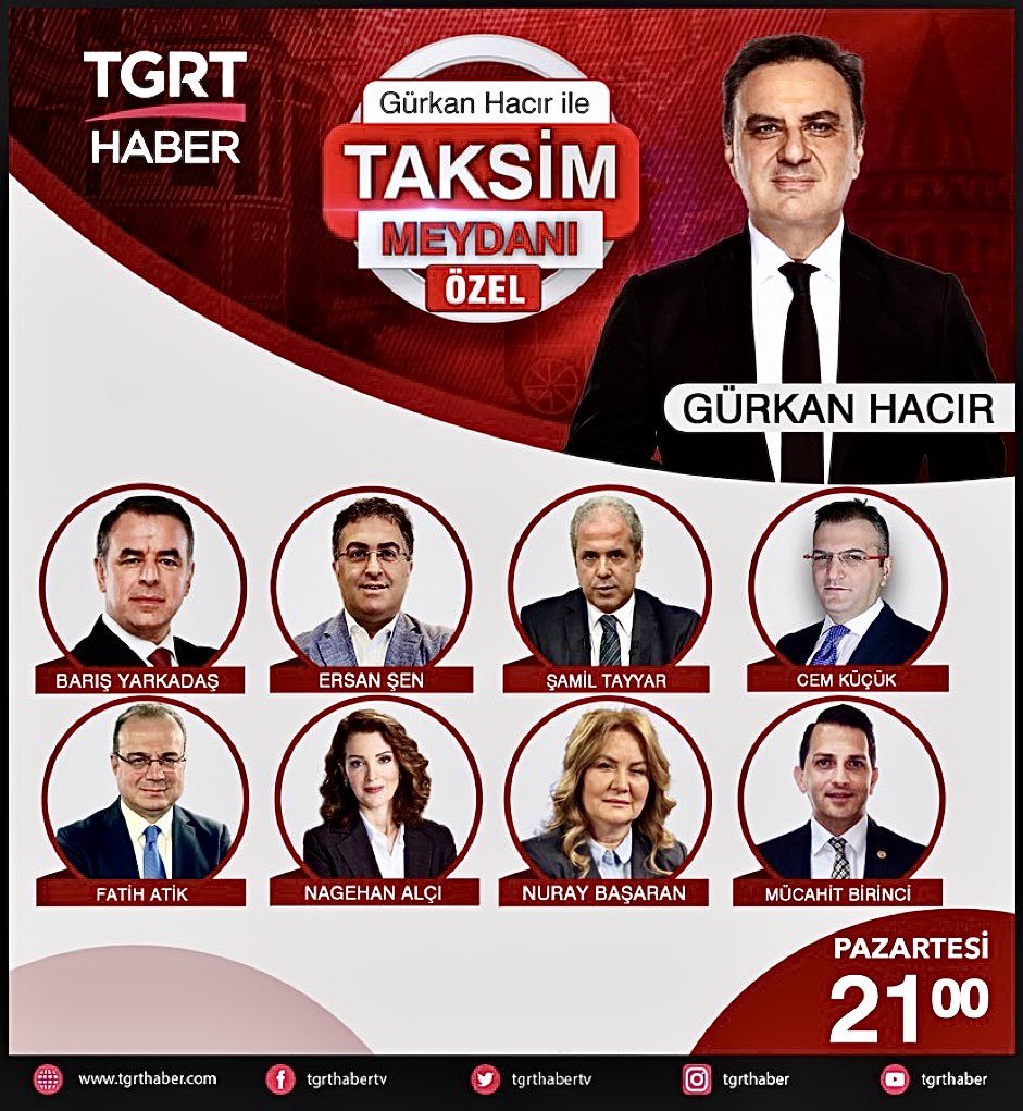 Sadık Usta (@sadik0707) on Twitter photo TGRT'de sevgili <a href="/gurkanhacir/">gürkan hacır</a> sunduğu #taksimmeydanı programını bugün baştan sona kadar 4 saat boyunca izledim. Bilmeden eleştirmemek ve yorum yapmamak için son 3 programlarını zaman ayırıp baştan sona kadar izledim.
Geçen twitimde, bu programlardaki tutumundan dolayı TGRT'de sevgili <a href="/gurkanhacir/">gürkan hacır</a> sunduğu #taksimmeydanı programını bugün baştan sona kadar 4 saat boyunca izledim. Bilmeden eleştirmemek ve yorum yapmamak için son 3 programlarını zaman ayırıp baştan sona kadar izledim.
Geçen twitimde, bu programlardaki tutumundan dolayı
