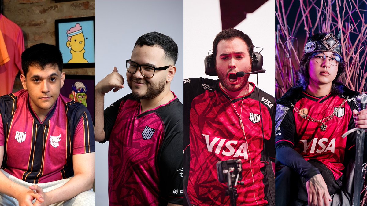 ESTA SEMANA JUEGA TODO KRÜ! 🤟

✅ Miercoles? OXÜ por la #VCLLatam
✅ Jueves? KRÜ CS2 vs 9z por la Gran Final de la #OdysseyCup 
✅ Viernes? Vuelve KRÜ VISA con la #TSIBYBONOXS
✅ Sábado? VISA KRÜ Blaze por la #VCTGameChangers

Toca dejarnos la vida alentando 🩷