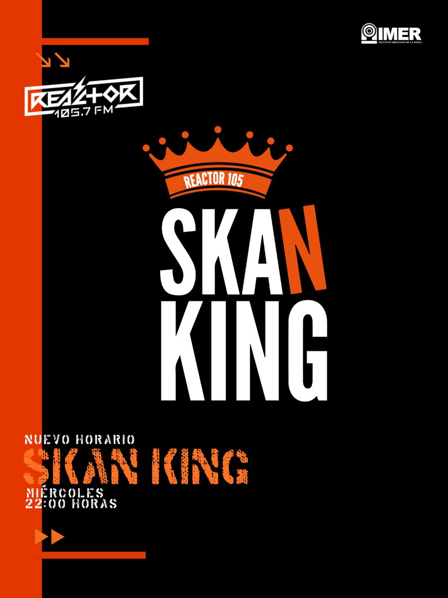 Reactor 105.7 FM (@reactor105) on Twitter photo #GeneraciónR 🏁 Recuerden que <a href="/Skanking105/">Skanking 105</a> tiene nuevo horario. Escuchen a <a href="/jonskanking/">Jonathan Madariaga</a> y <a href="/elomar_ze/">Omar Salazar</a> todos los miércoles de las 22 a las 00 horas. #GeneraciónR 🏁 Recuerden que <a href="/Skanking105/">Skanking 105</a> tiene nuevo horario. Escuchen a <a href="/jonskanking/">Jonathan Madariaga</a> y <a href="/elomar_ze/">Omar Salazar</a> todos los miércoles de las 22 a las 00 horas.