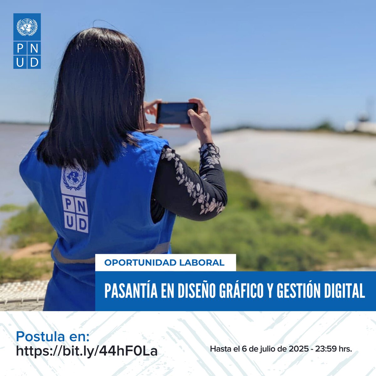 🔍 ¡Buscamos Pasante en diseño gráfico y gestión digital! ¿Te apasiona la comunicación digital y quieres generar impacto? 👇

Consulta todos los detalles de la #convocatoria en el siguiente enlace:

👉🏾 bit.ly/44hF0La
🗓️ Postúlate hasta el 6 de julio de 2025 - 23:59 hrs.