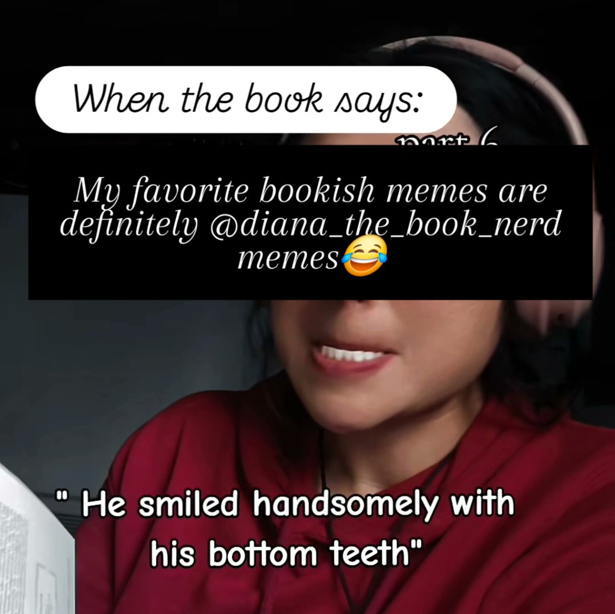 NabiKangGH's tweet image. Her re-enactments of the book descriptions are just gold, let's be honest here.

#writerfriendschallenge 
#bookishmemes

#memestagram
#Bookstagram
