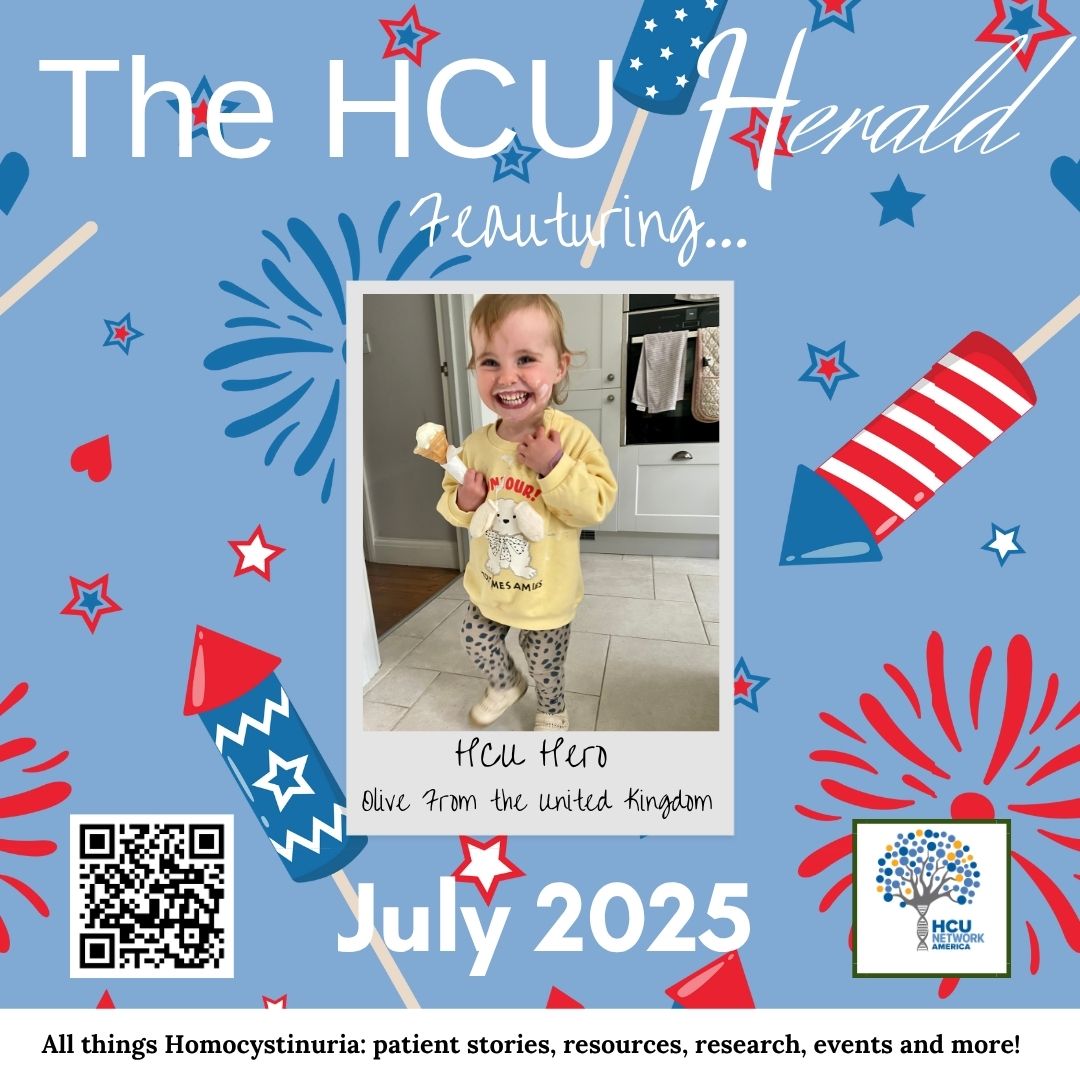 ☀️🌊 Hello, July! ☀️🌊

Looking for your next summer read?? Lucky for you, the July HCU Herald is out now! 📖🏖

Read it here ➡️ bit.ly/July2025Herald
LINK IN BIO

#Research #newsletter #Homocystinuria #CobalaminDisorders #CblG #diagnosis #NewbornScreening #podcasts #HCU