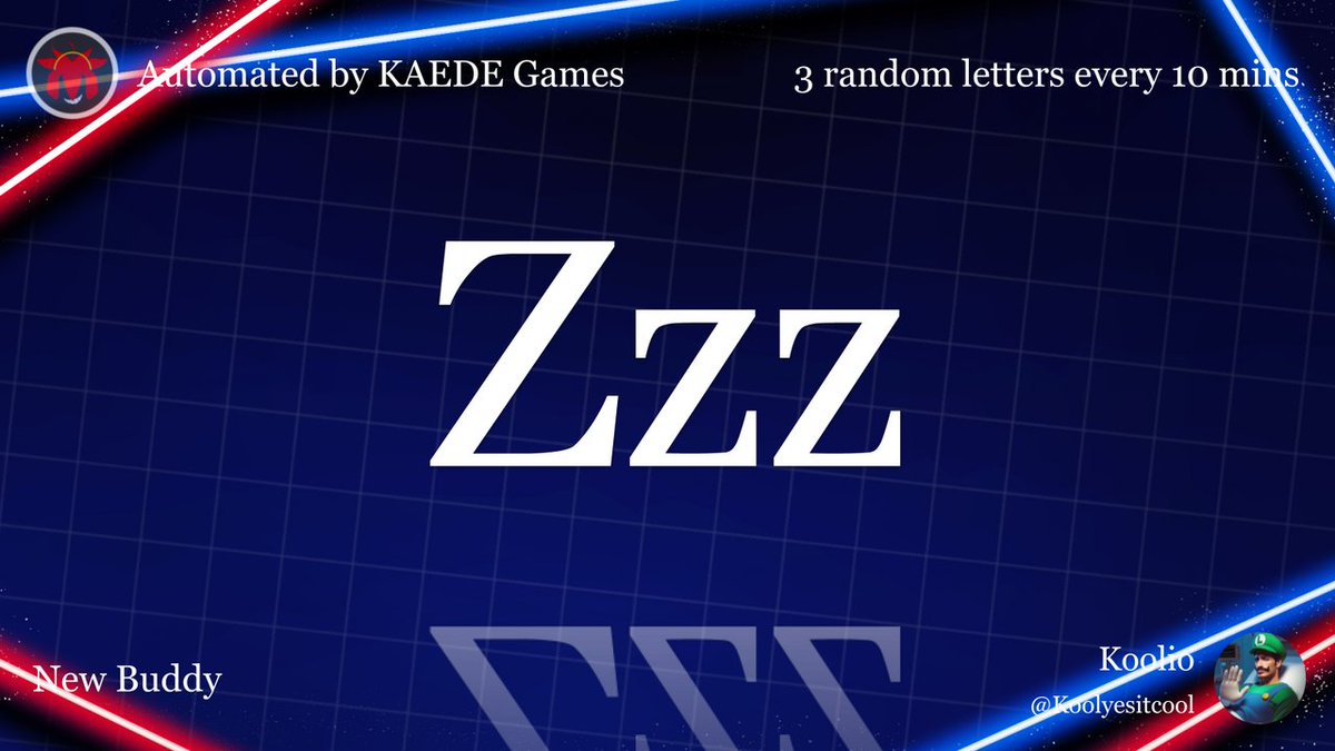 3letter_'s tweet image. Zzz