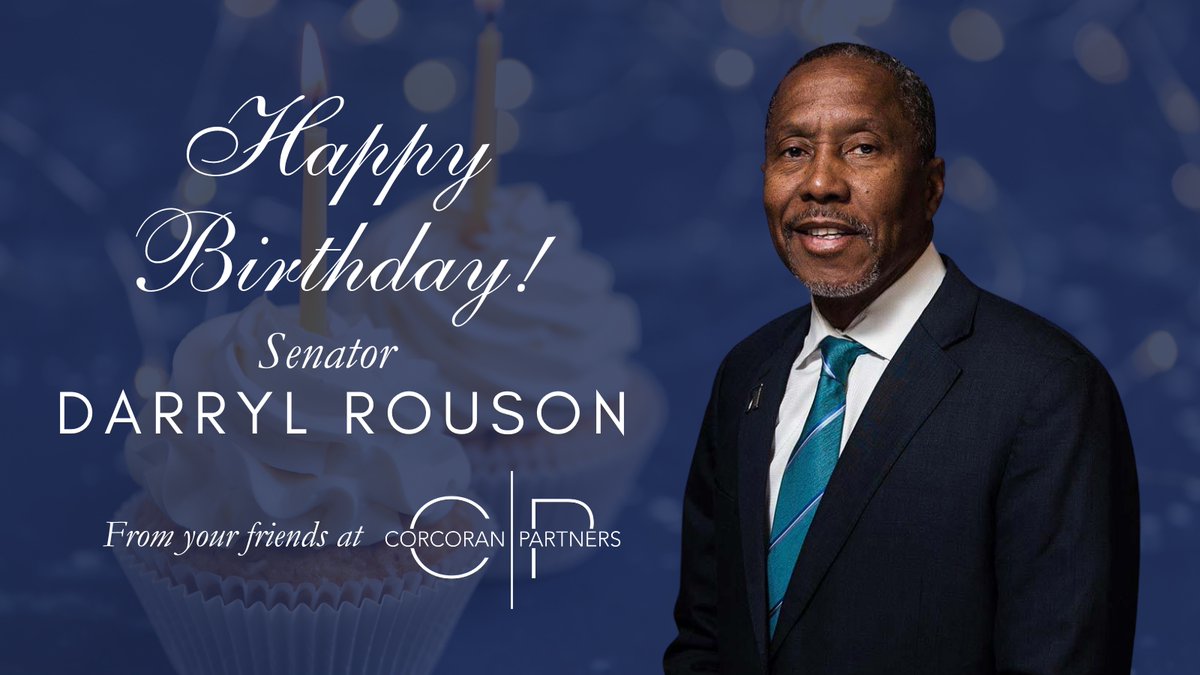 CorcoranFirm's tweet image. Happy Birthday, Senator @darrylrouson!