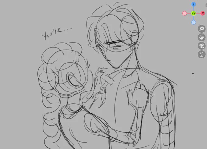 alright okay wip of doodle i might clean in between comms, work and schoolwork lol 😭 