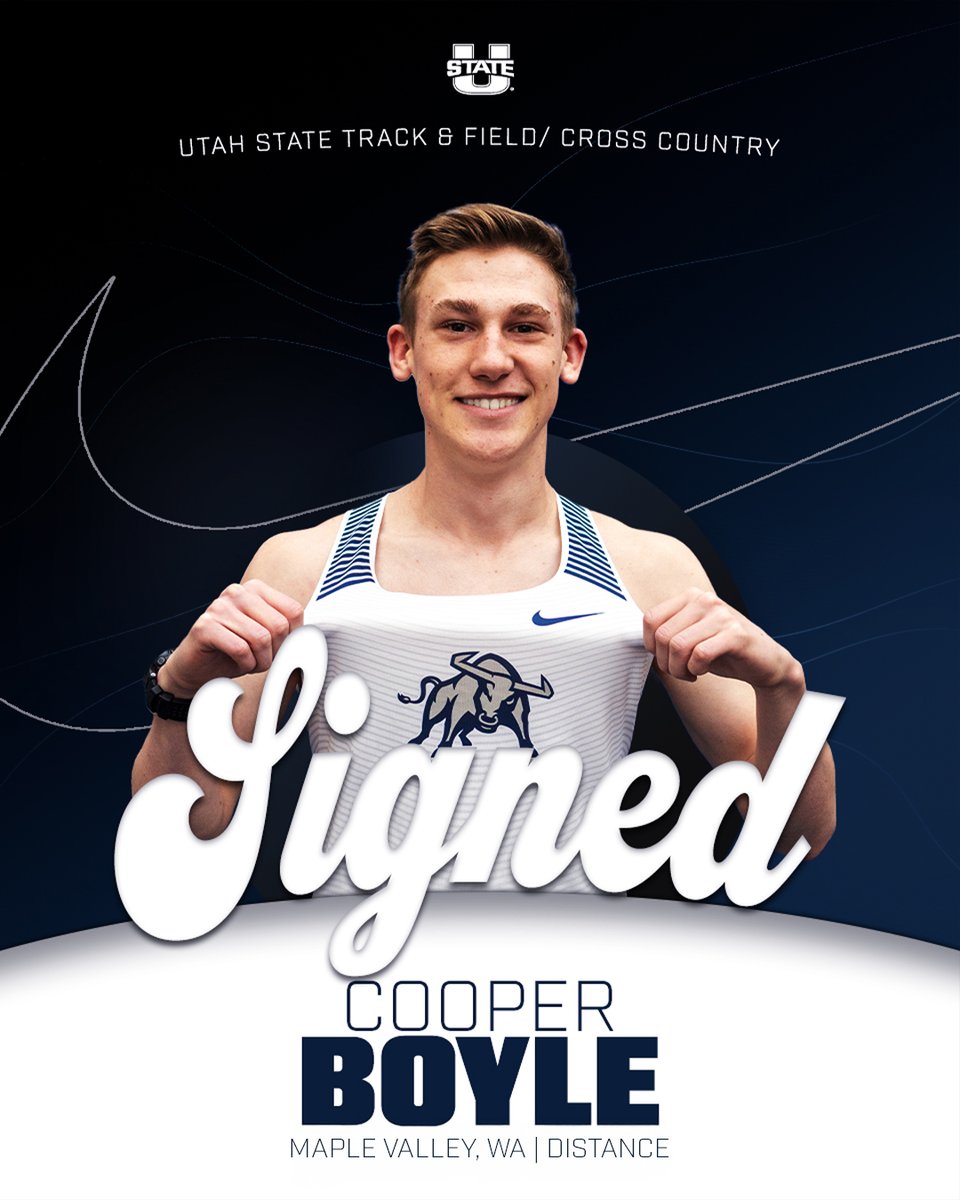 USUTF_XC's tweet image. 𝑺𝒊𝒈𝒏𝒆𝒅 ✍️
From Maple Valley to Cache Valley, welcome Cooper Boyle to our distance squad! Excited to get things started 😎
#AggiesAllTheWay