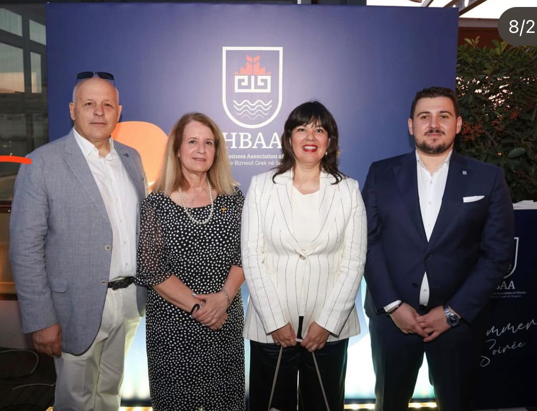 GalitPeleg's tweet photo. Honored to be invited to the annual event of the #Helenic #Business Association of #Albania #HBAA.
Great to be among friends!
Ευχαριστώ και καλή τύχη!🥂
🇮🇱🇦🇱🇬🇷 https://t.co/XW1cCDe91M