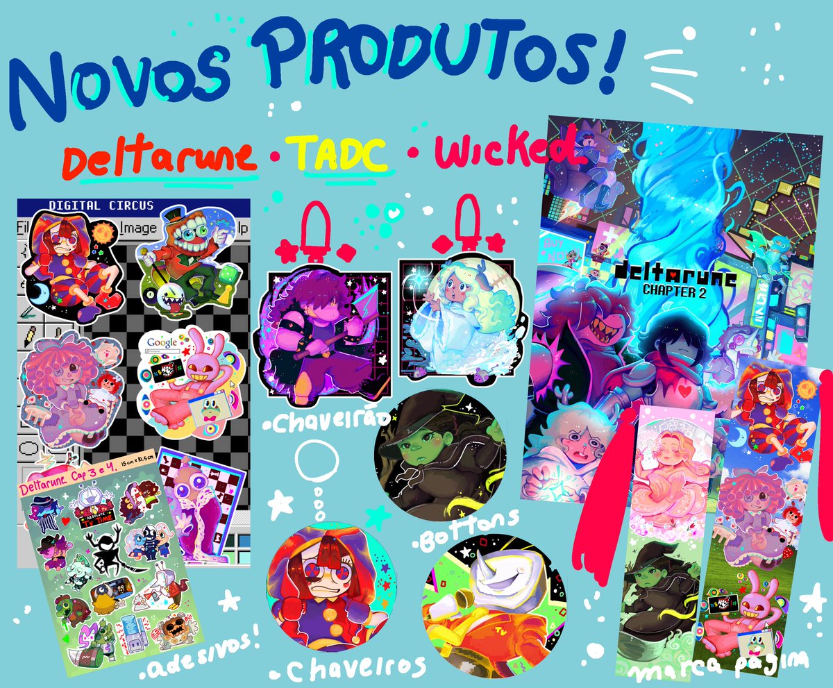 3 NOVAS COLEÇÕES CHEGARAM! Nessa thread, vcs vão encontrar todos os produtinhos disponíveis, organizados por tipo de produto!

Teminteresse em algo? Me chama na DM!🧶