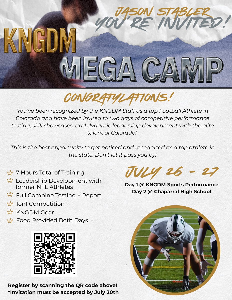 Jason Stabler (@stablerjason) on Twitter photo Thank you to <a href="/kngdmsp/">The KNGDM</a> and <a href="/JeraldFoster/">Jerald Foster</a> for inviting me to the Kngdm Mega Camp!
<a href="/pinecreek_fb/">Pine Creek Football</a> <a href="/CoachHudsonPC/">Coach Hudson</a> Thank you to <a href="/kngdmsp/">The KNGDM</a> and <a href="/JeraldFoster/">Jerald Foster</a> for inviting me to the Kngdm Mega Camp!
<a href="/pinecreek_fb/">Pine Creek Football</a> <a href="/CoachHudsonPC/">Coach Hudson</a>