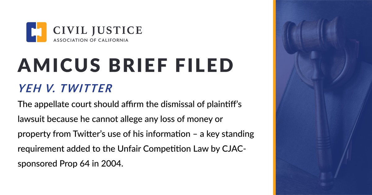 Civil Justice Association of California tweet media