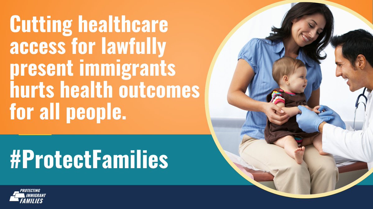 PIFCoalition's tweet image. Congress is considering a proposal to strip healthcare access from lawfully present immigrants. Cutting healthcare for immigrants hurts health outcomes for children, families, and all people. #ProtectFamilies