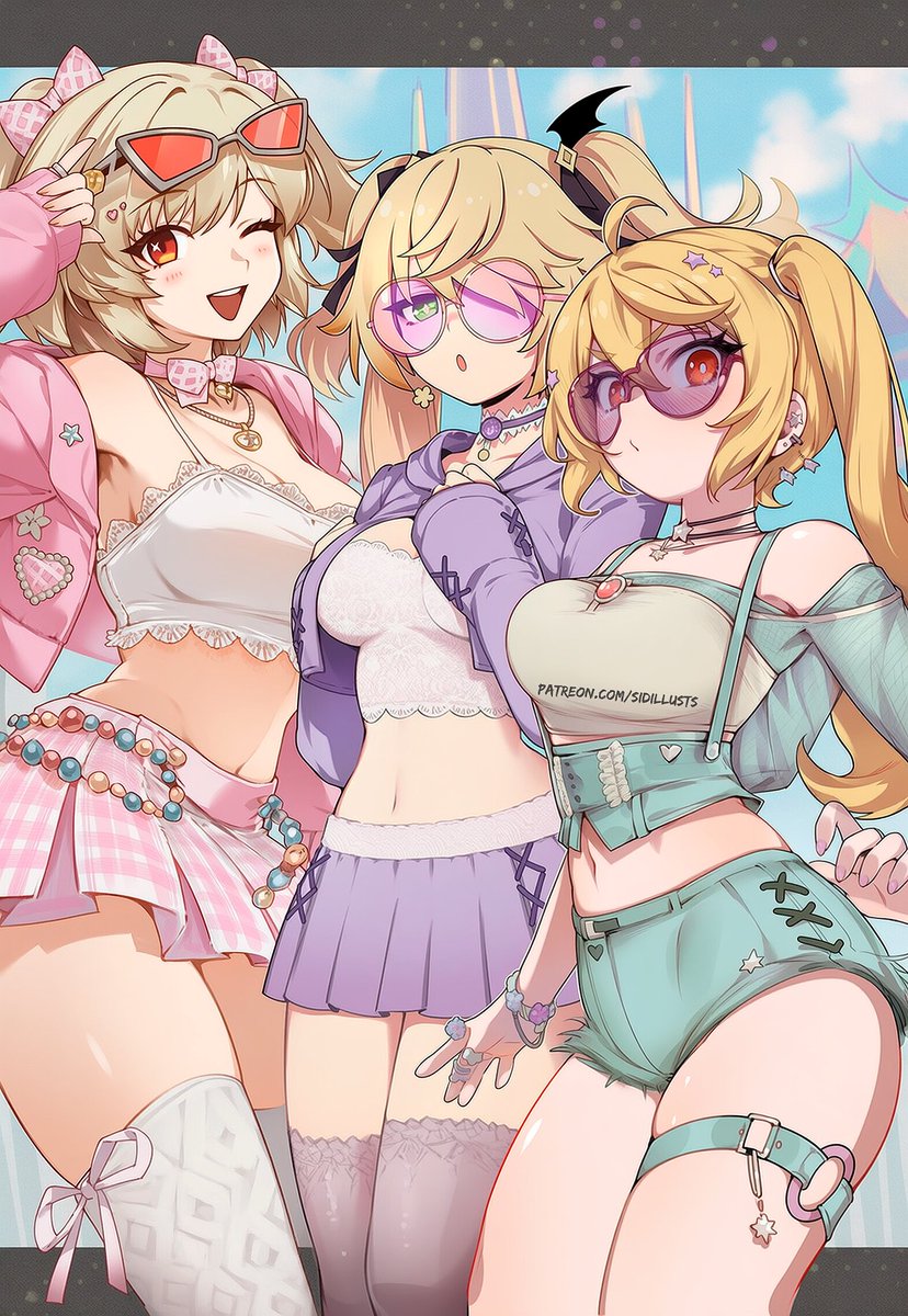 sidillusts's tweet photo. That kingdom of blondes in my dreams. #ZenlessZoneZero #GenshinImpact https://t.co/LktlvVuPj3