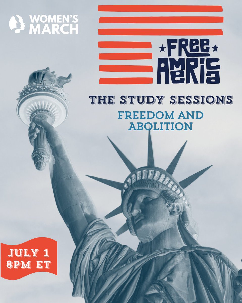 "What to the slave is the 4th of July?" Join us TOMORROW, July 1st at 8pm for our Free America Study Session on Freedom and Abolition to discuss the legacy of abolitionist organizing, from enslavement to prisons, for liberty and justice for ALL.

RSVP at ow.ly/MpkB50WiKmK