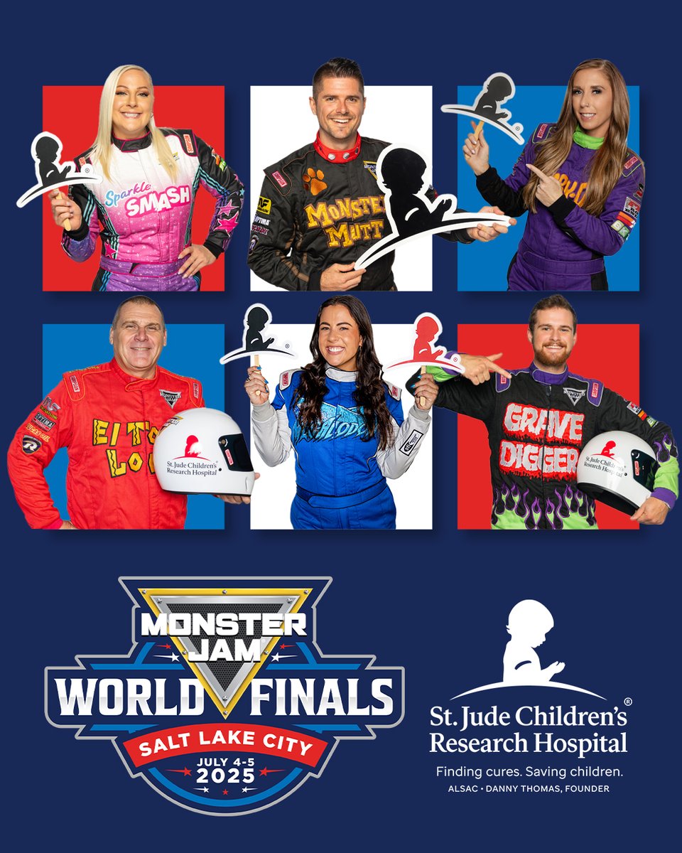 MonsterJam's tweet photo. LAST CHANCE! We reopened the MJWF St. Jude fundraising. Bid by 11:59 PM on 7/1. All proceeds go to St. Jude. You can participate virtually.
Visit https://t.co/ChlBQ43GVj for details!
#MonsterJam #MJWF #MonsterTrucks #StJude #EarlyAccess #PitParty #Qualifying #Fundraising https://t.co/ccRtSBXuop