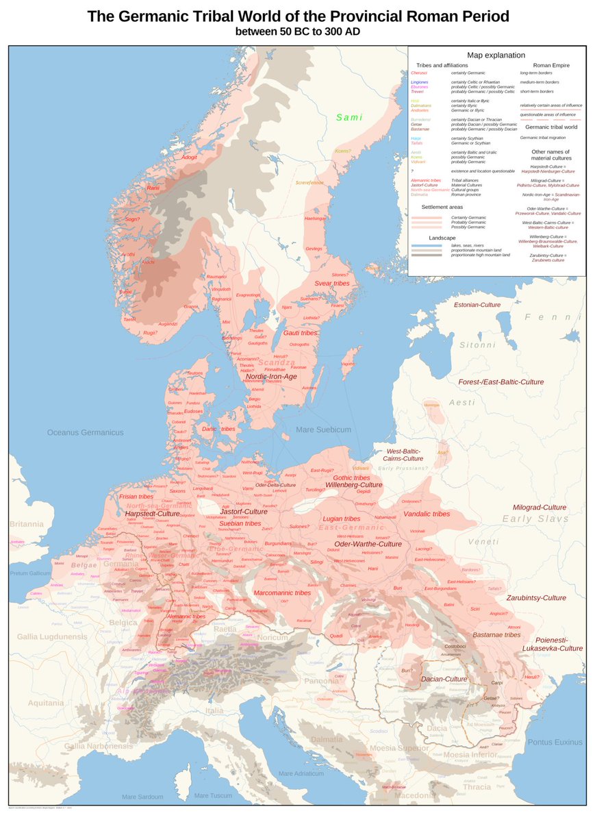AAccountus's tweet photo. @XLupusInFabulaX @AmericanCaesar7 @Angeltheodman @Ralsei66 Well if we want to talk about who got where first, ask the East Germanic peoples. https://t.co/gymcY7mxP6