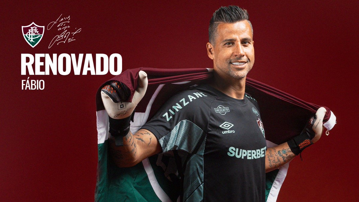 O Fluminense é o primeiro time brasileiro na história a acumular 2 jogos seguidos sem sofrer gol contra clubes europeus (Borussia Dortmund e Internazionale) sem sofrer gols em competições oficiais.

Fábio: 44 anos!

⛲ <a href="/lucaslproenca/">Lucas Proença</a>