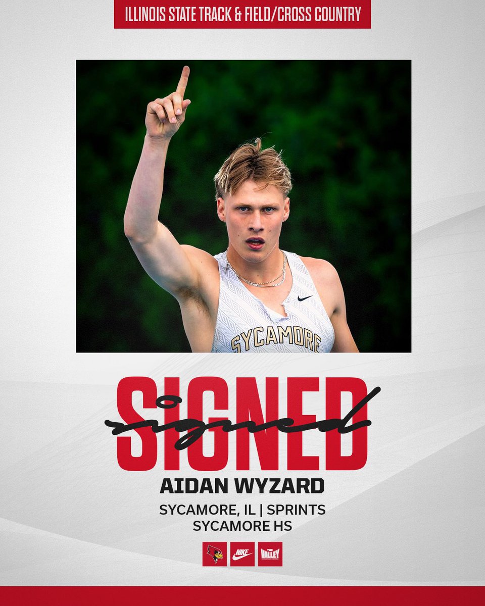 Adding some speed to the sprints squad‼️✍️

Welcome to Illinois State, Aidan!