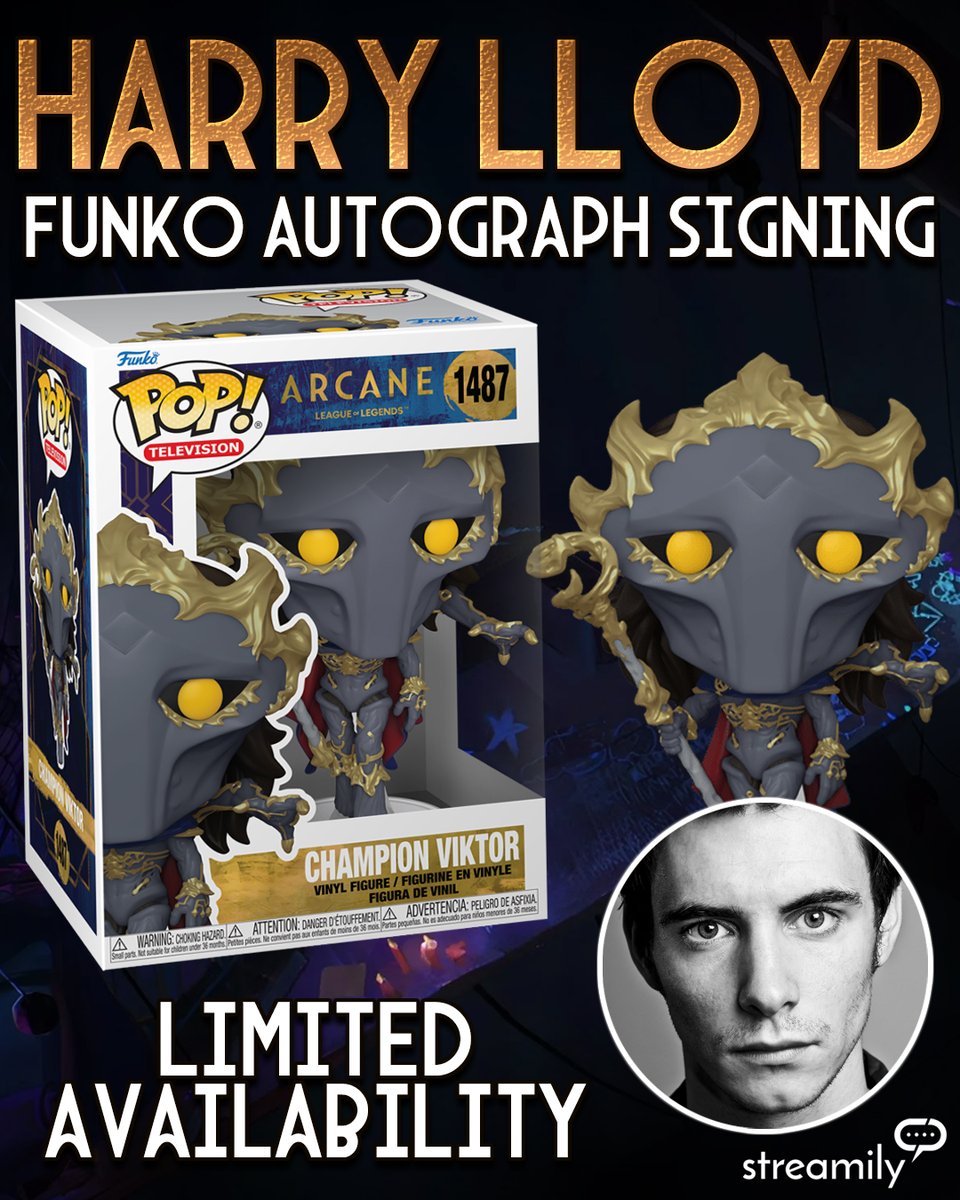 StreamilyLive's tweet photo. Step into Zaun and power up your collection with a signed Arcane Viktor Funko Pop, autographed by Harry Lloyd โ the brilliant voice behind Viktor in Arcane!
https://t.co/Xzz8dlOHAf
#Arcane #Viktor #HarryLloyd #FunkoPop #SignedFunko #LeagueOfLegends https://t.co/7DXEJrdrRQ