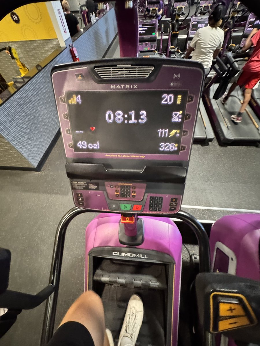 Getting some work on the stairs after a nice leg day!