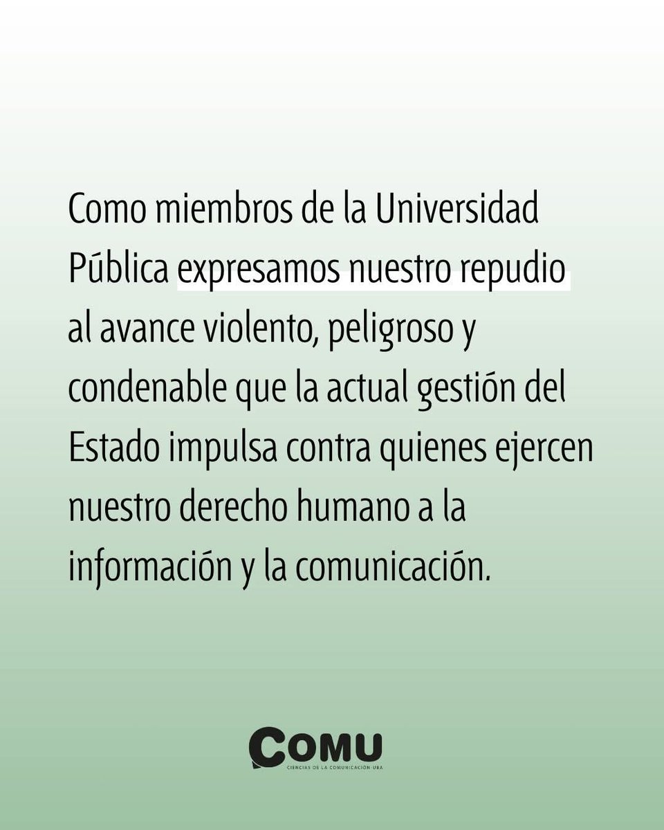 comuUBA's tweet image. Nuestra solidaridad con @juliamengo ante el brutal hostigamiento que está sufriendo.