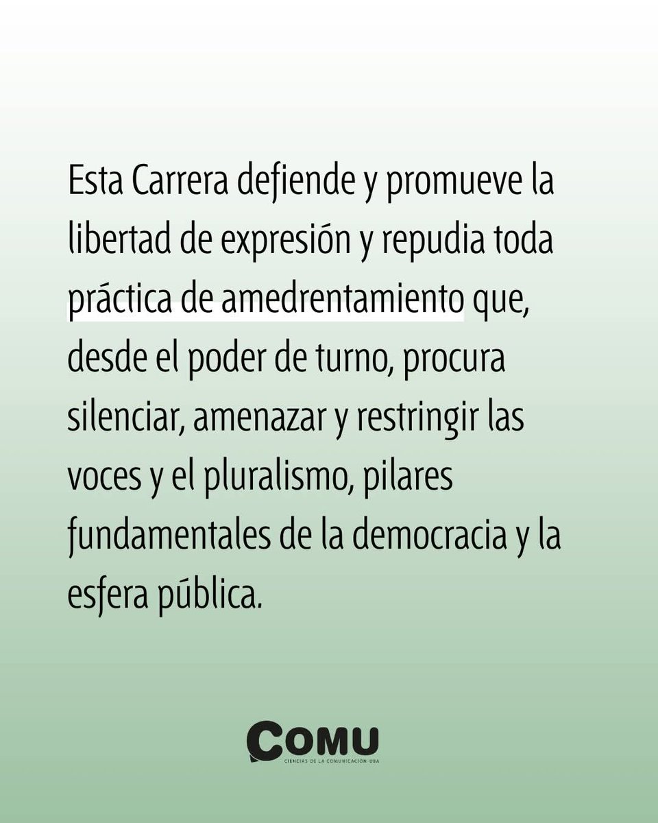 comuUBA's tweet image. Nuestra solidaridad con @juliamengo ante el brutal hostigamiento que está sufriendo.
