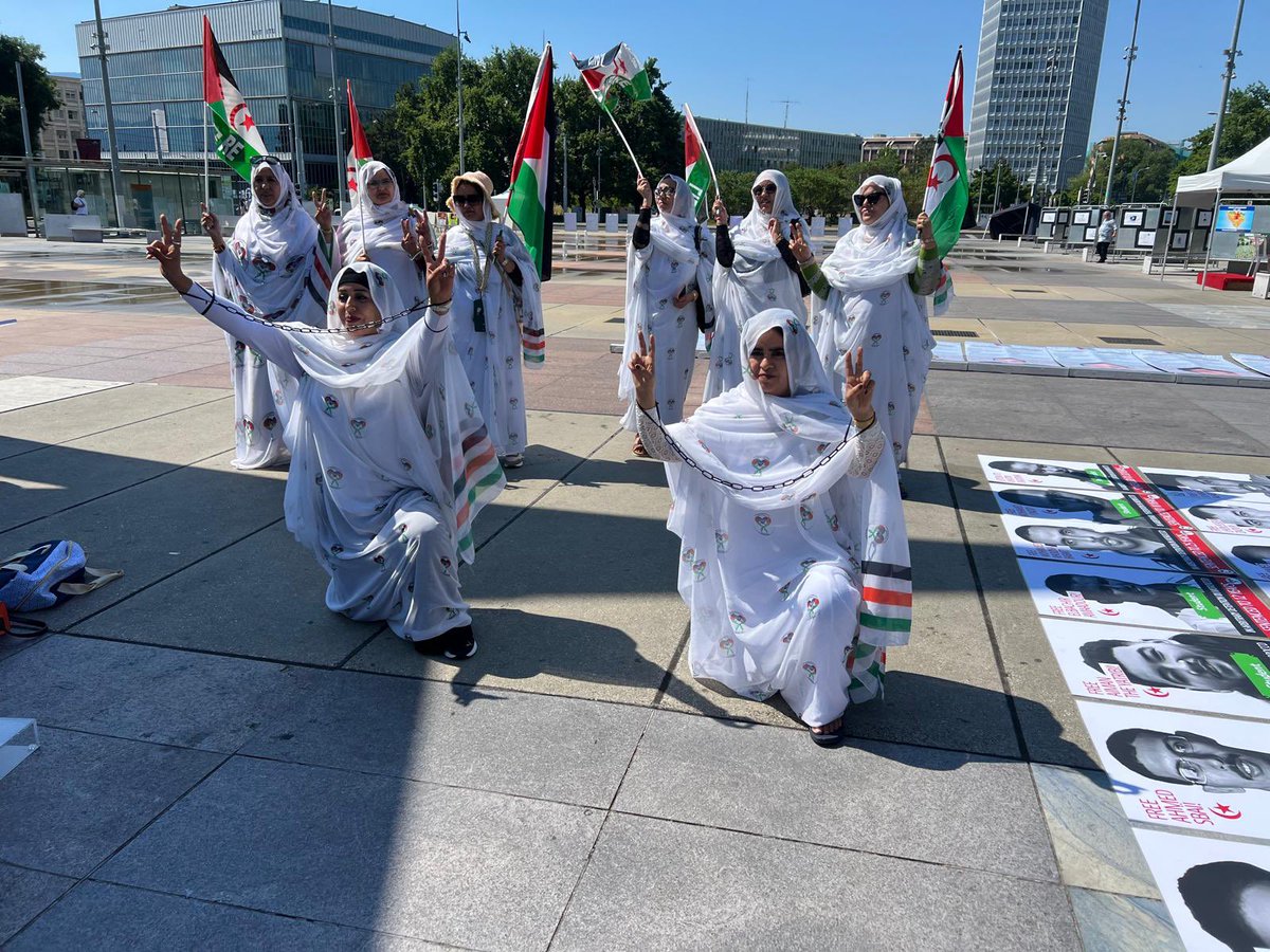 oubibachir's tweet image. Geneva, June 30th 2025;
@mariacarrionq wrote: “Today the UN Human Rights Council belonged to the Sahrawi 🇪🇭 people. A super powerful presentation with victim testimony of the report on gender based violence by Morocco 🇲🇦 authored by Sahrawi women under occupation at a…