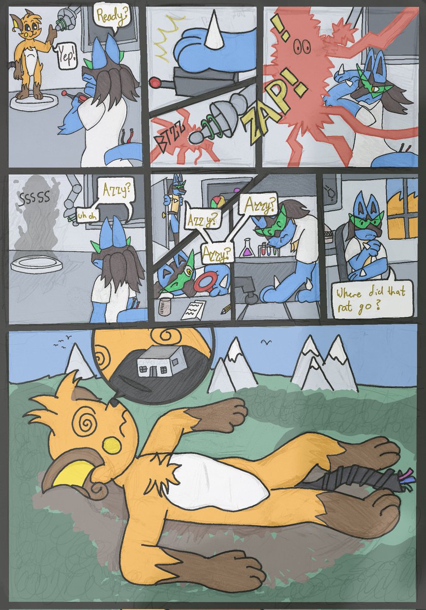 CrabbedLeaf's tweet image. Did I... Set the ray for TOO much? Is there such a thing as TOO far? Where'd that dratted lab rat go?! 🐀 🔫 🏢