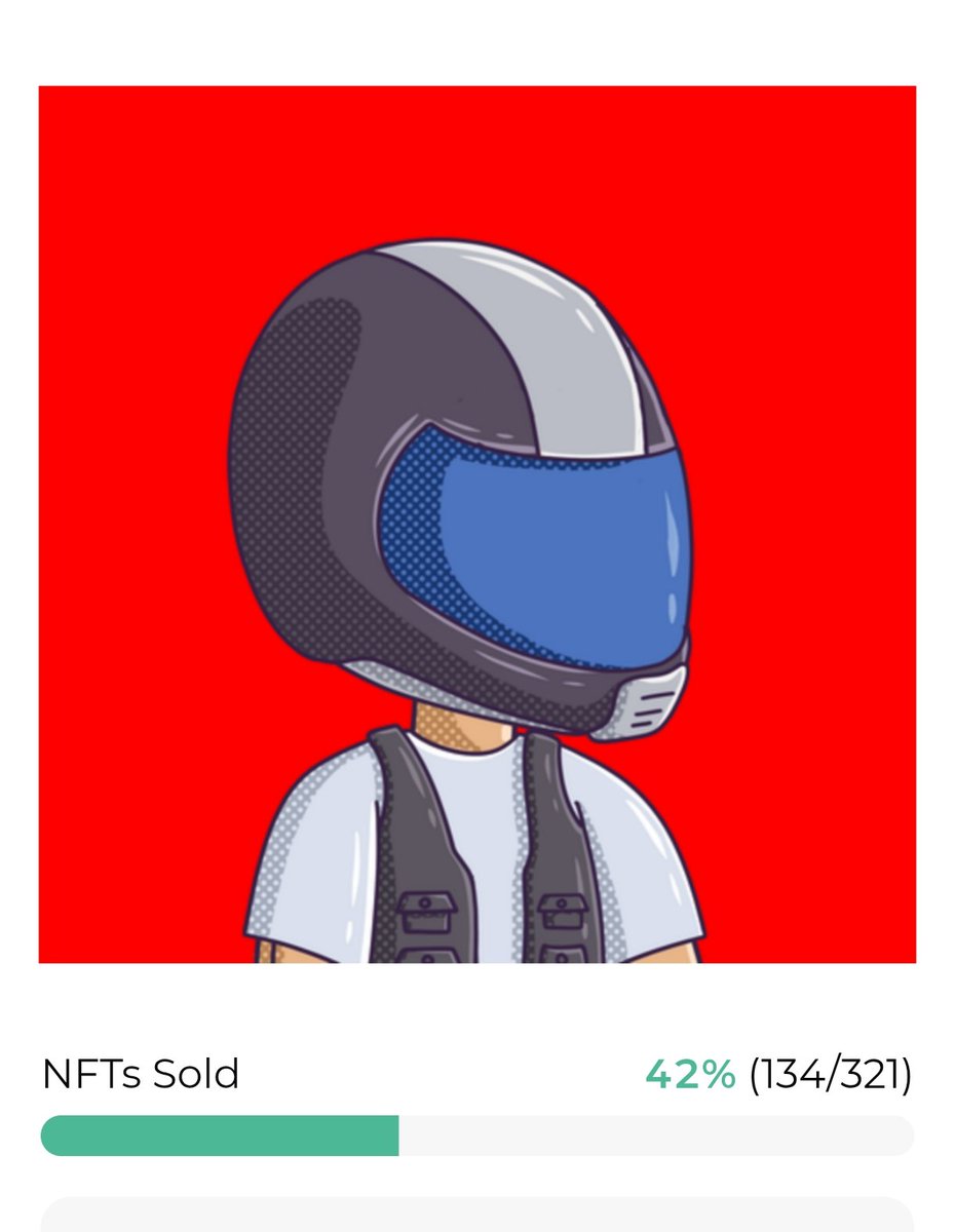Good morning #HBAR 🌞
Update 43 days after launching drop 2 minting 🔥

Minting is still increasing little by little, 42% minted its almost reach 50% minted🤩☀

The prize has been *INCREASE* to *470* HBAR, because #684 hasn't appeared yet 🔥

Thankyou for all the support 🤩🙏🏼