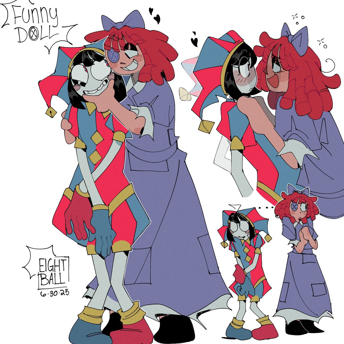 EightSimps's tweet image. FUNNYDOLL!!!! I LOVE THEM IDC WHO SAYS OTHERWISE!!!! #TADC #art #tadcfanart