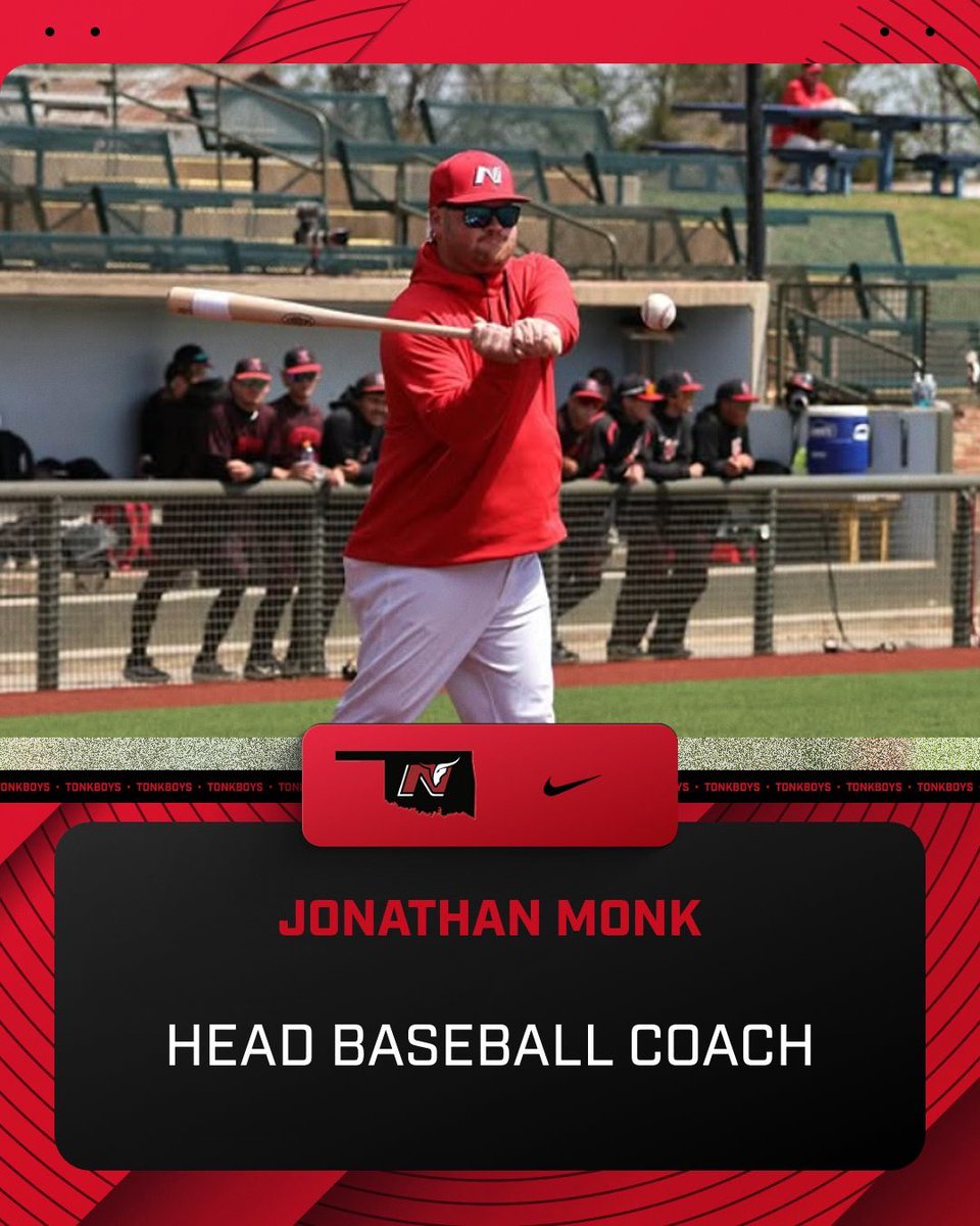 Coach Monk (<a href="/jonathanmonk26/">Jonathan Monk</a>) is the next Head Coach of the Maverick Baseball Program. 

ARTICLE: nocmavs.com/sports/bsb/202…

#TonkBoys🤘🏻