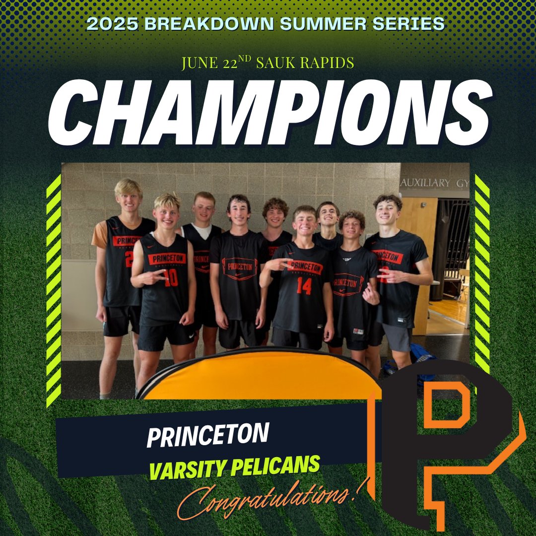 Congrats to our Breakdown Summer Series Bracket Winners at Sauk Rapids High School on June 22nd.