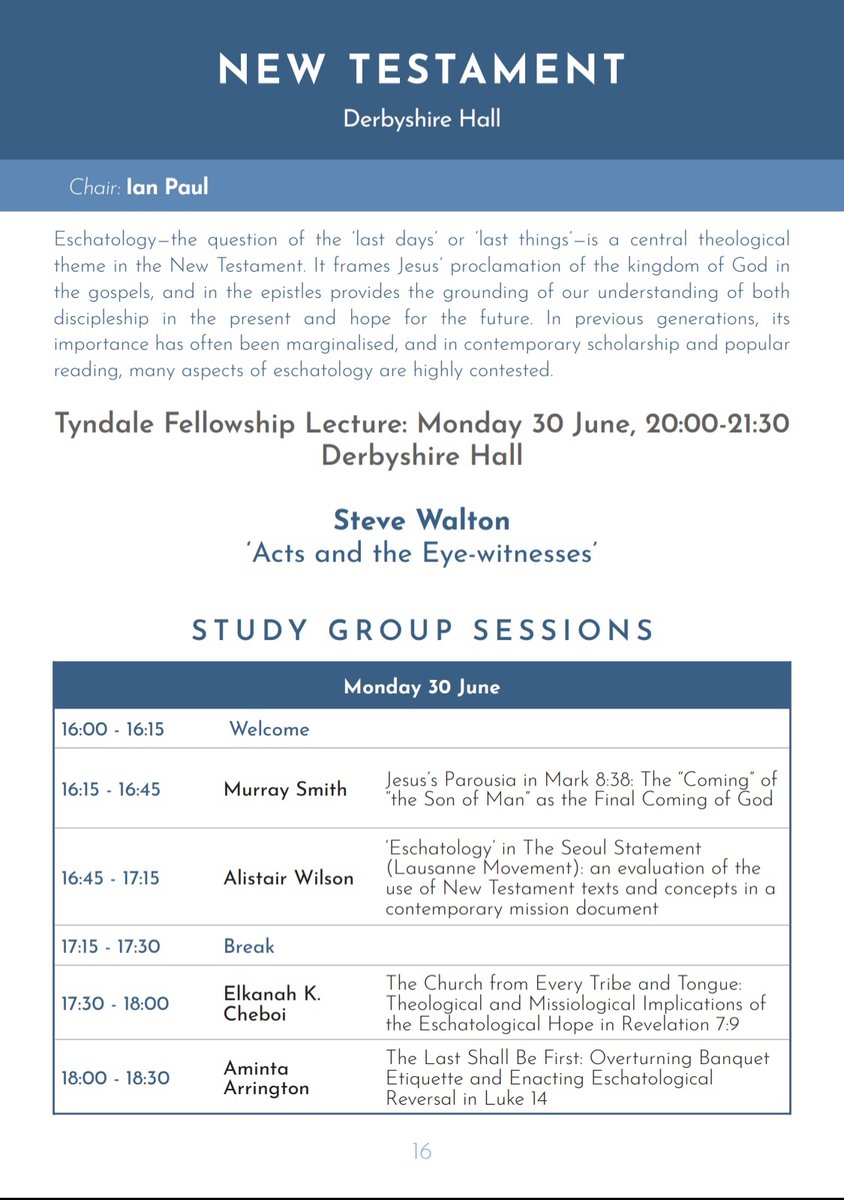 nelson_hsieh7's tweet image. Enjoyed this lecture today by Steve Walton
“Acts and the Eyewitnesses”
NT Lecture for 2025 Tyndale Fellowship Conference